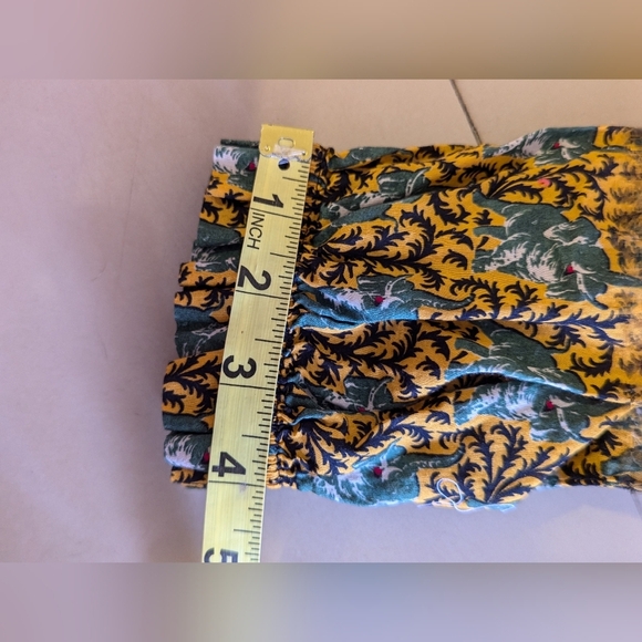 J.Crew Off the Shoulder Ratti Elephant Print Top long sleeve size 14 - Picture 14 of 16